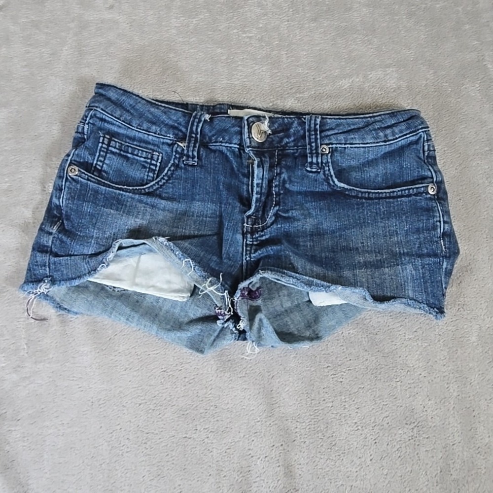 Vigoss Shorts Womens 25 Blue Denim Cutoff Shorts Summer Normcore Casual